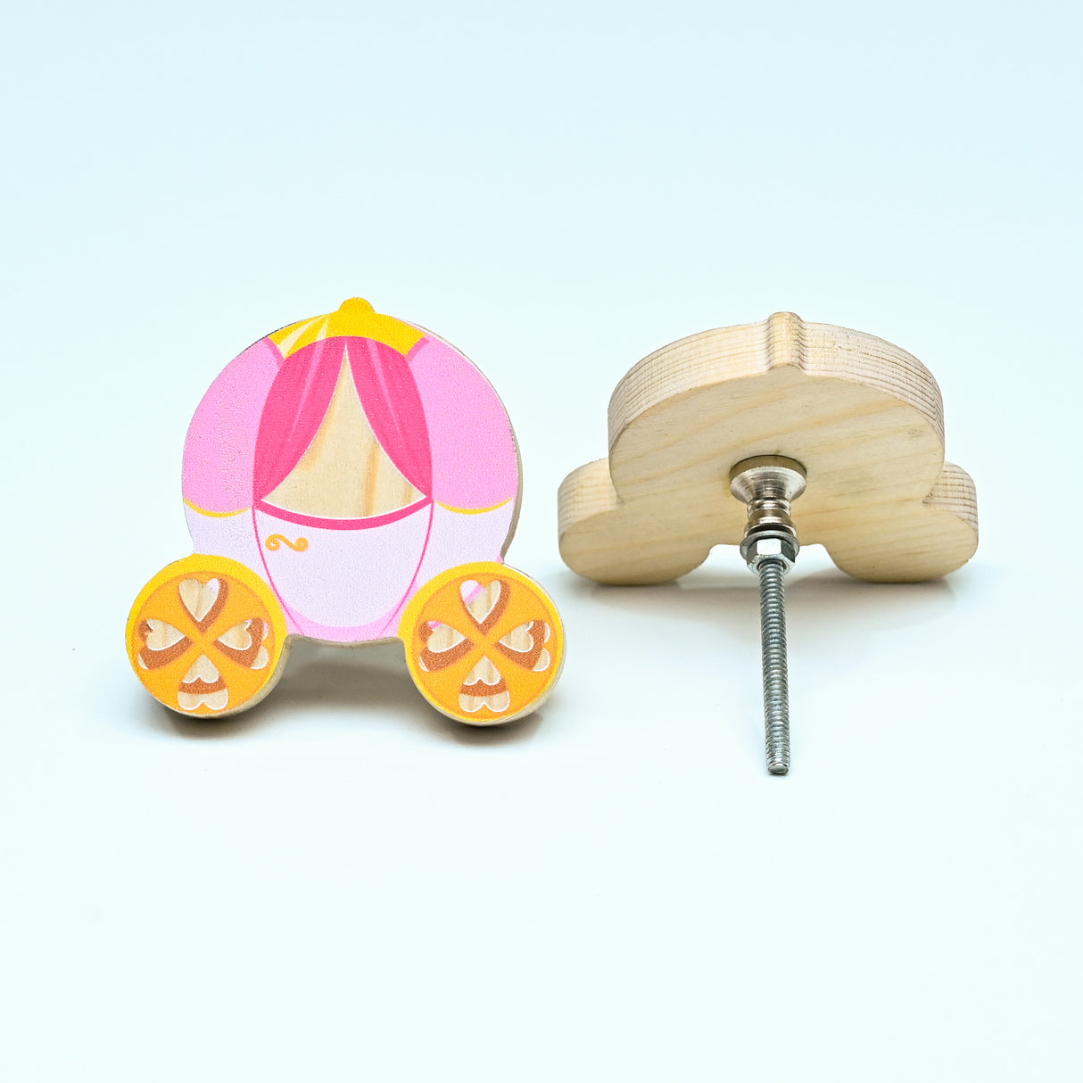 Princess Carriage Wooden/ Drawer Knob– Handcrafted Kids Room Hardware | Pinch of Pretty