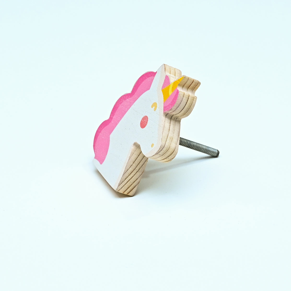 Pink Unicorn Wooden / Drawer Knob– Handcrafted Kids Room Hardware | Pinch of Pretty