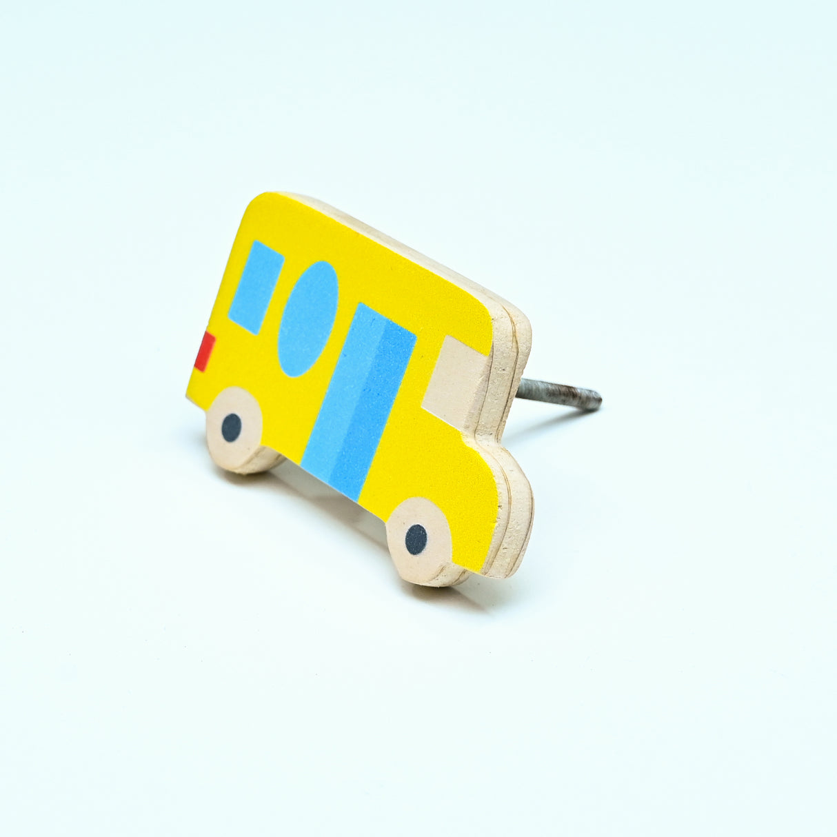 Yellow Bus Wooden / Drawer Knob– Handcrafted Kids Room Hardware | Pinch of Pretty