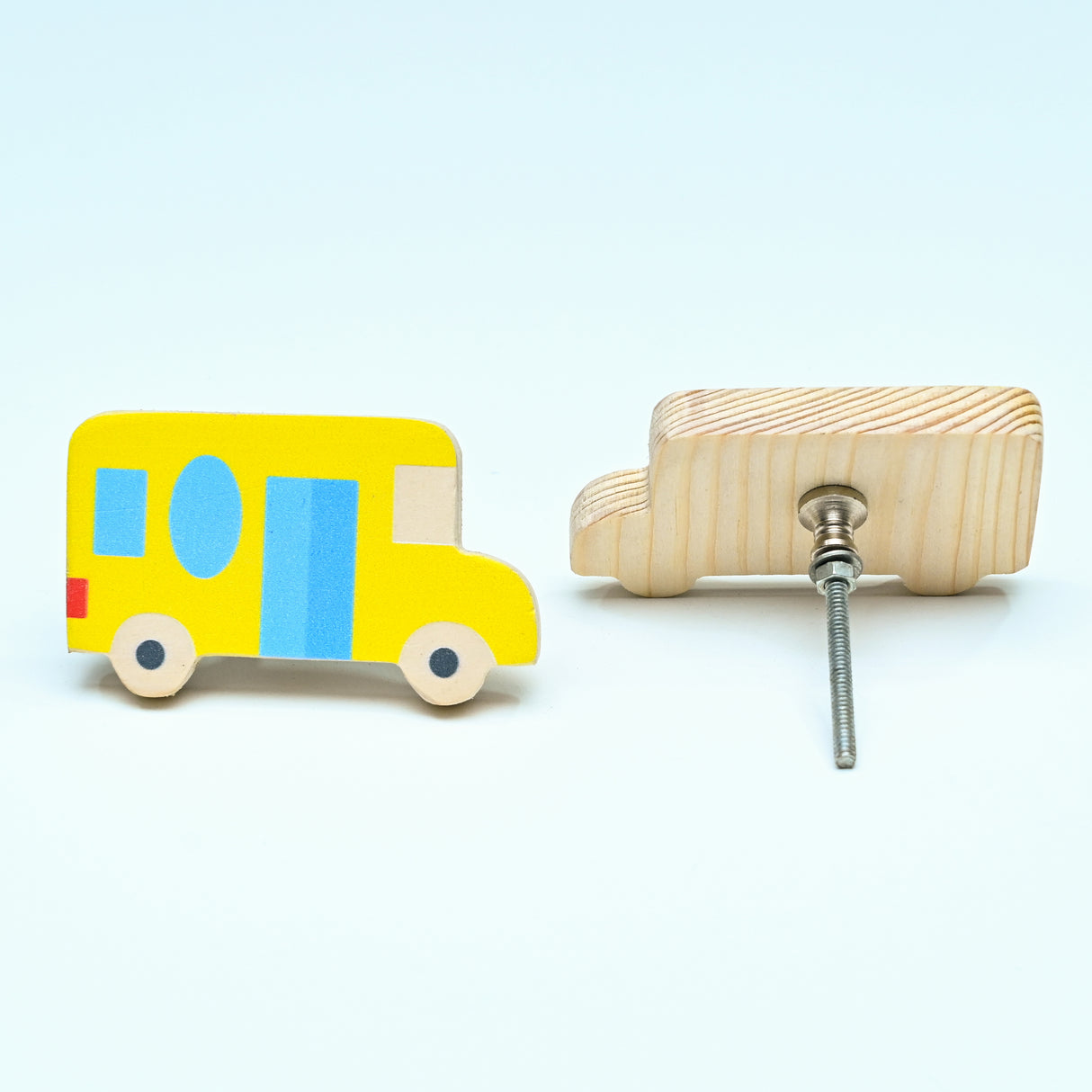 Yellow Bus Wooden / Drawer Knob– Handcrafted Kids Room Hardware | Pinch of Pretty