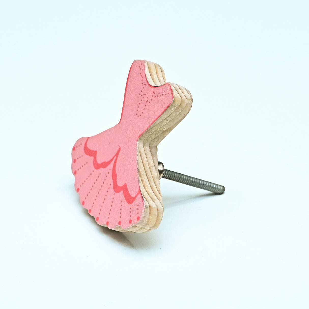 Pink Dress Wooden / Drawer Knob– Handcrafted Kids Room Hardware | Pinch of Pretty