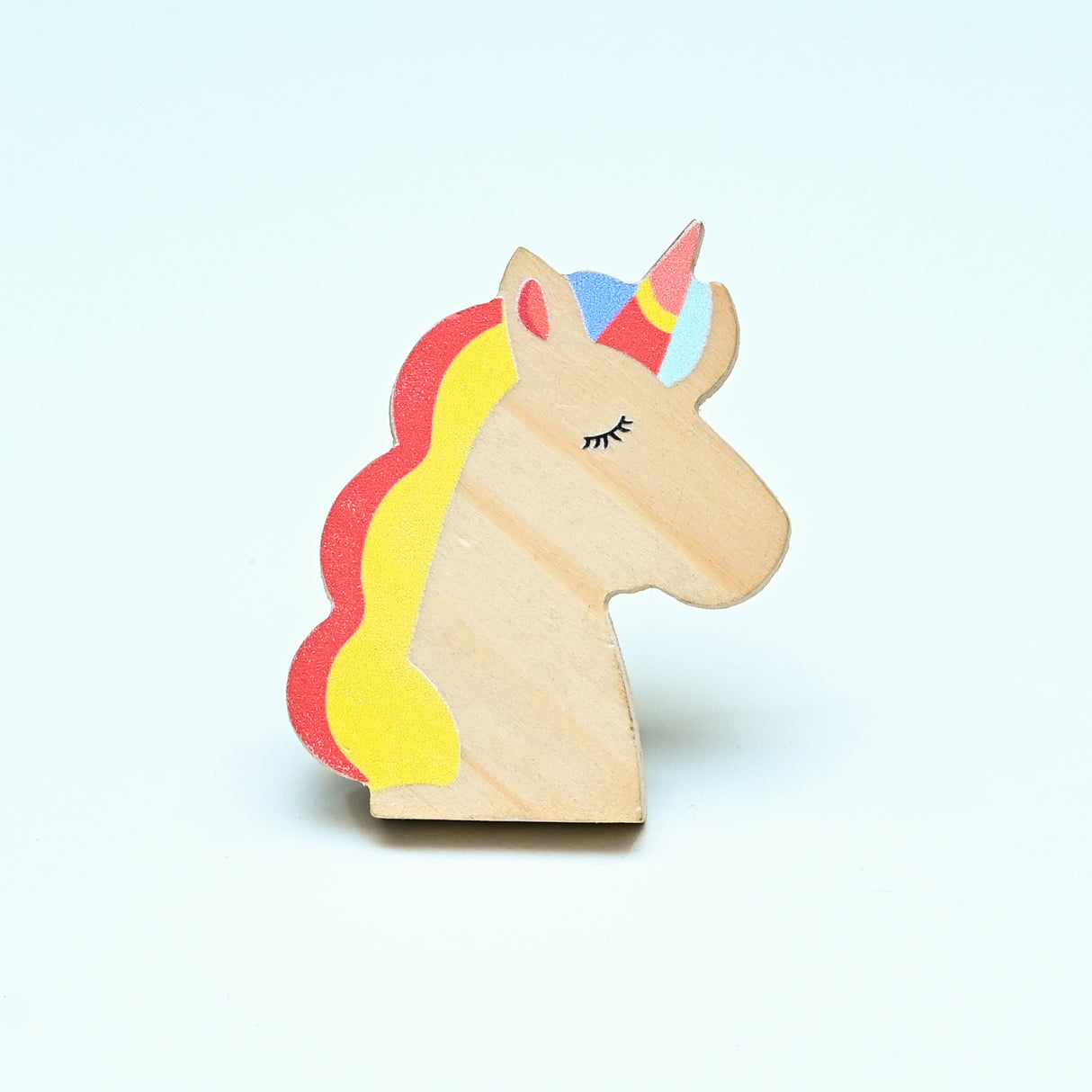 Rainbow Unicorn Wooden / Drawer Knob– Handcrafted Kids Room Hardware | Pinch of Pretty