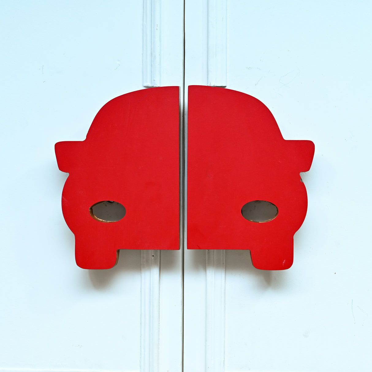 Red Car Wooden Cupboard Handle / Drawer – Handcrafted Kids Room Hardware | Pinch of Pretty
