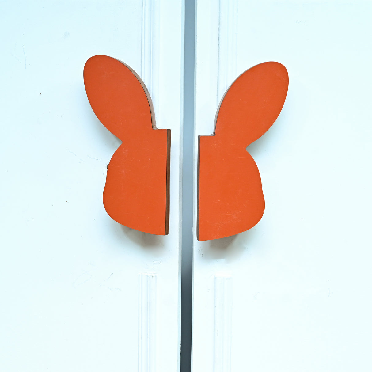 Orange Bunny Wooden Cupboard Handle / Drawer – Handcrafted Kids Room Hardware | Pinch of Pretty