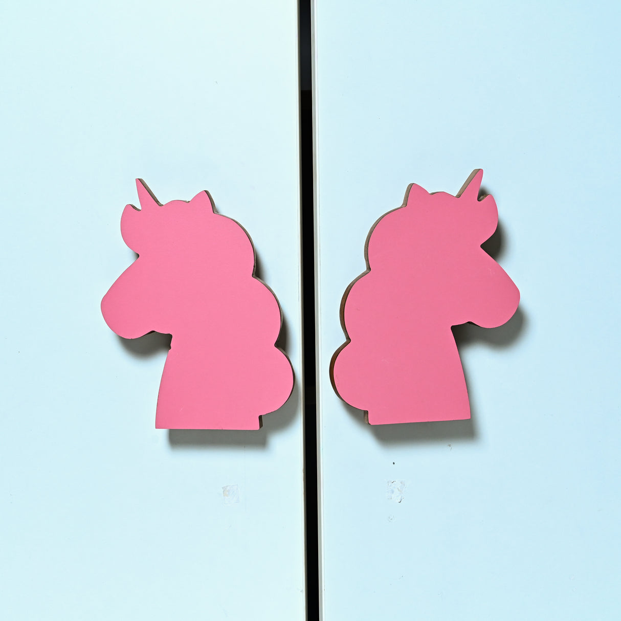 Pink Unicorn Laminated Wooden Cupboard / Drawer Handles for Kids