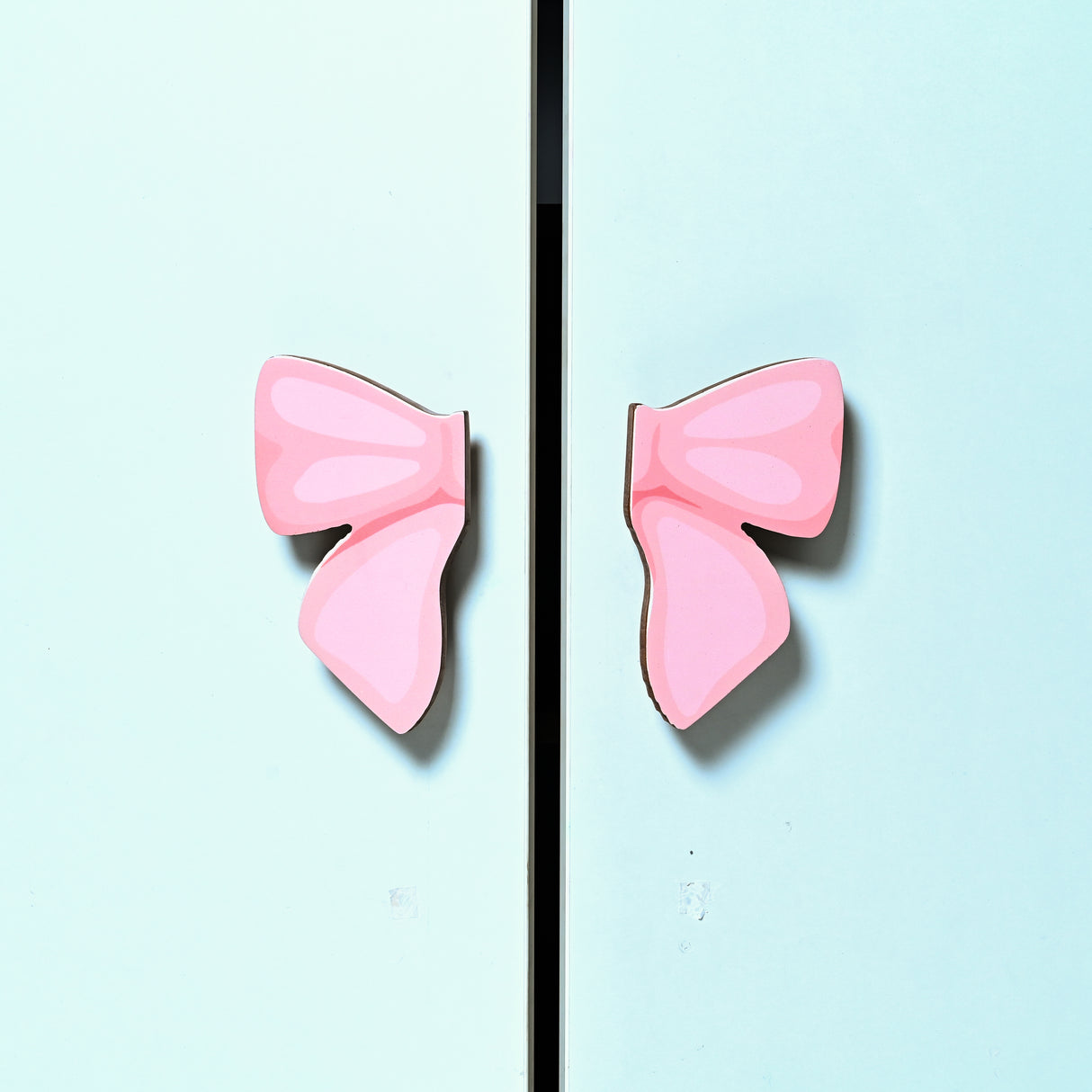 Pink Bow Wooden Cupboard Handle / Drawer – Handcrafted Kids Room Hardware | Pinch of Pretty