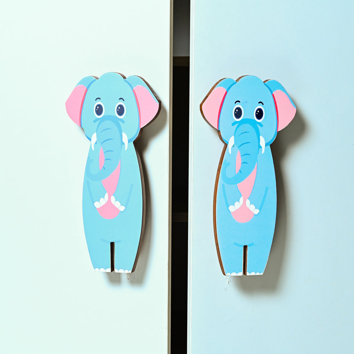 Blue Elephant Wooden Cupboard Handle / Drawer – Handcrafted Kids Room Hardware | Pinch of Pretty