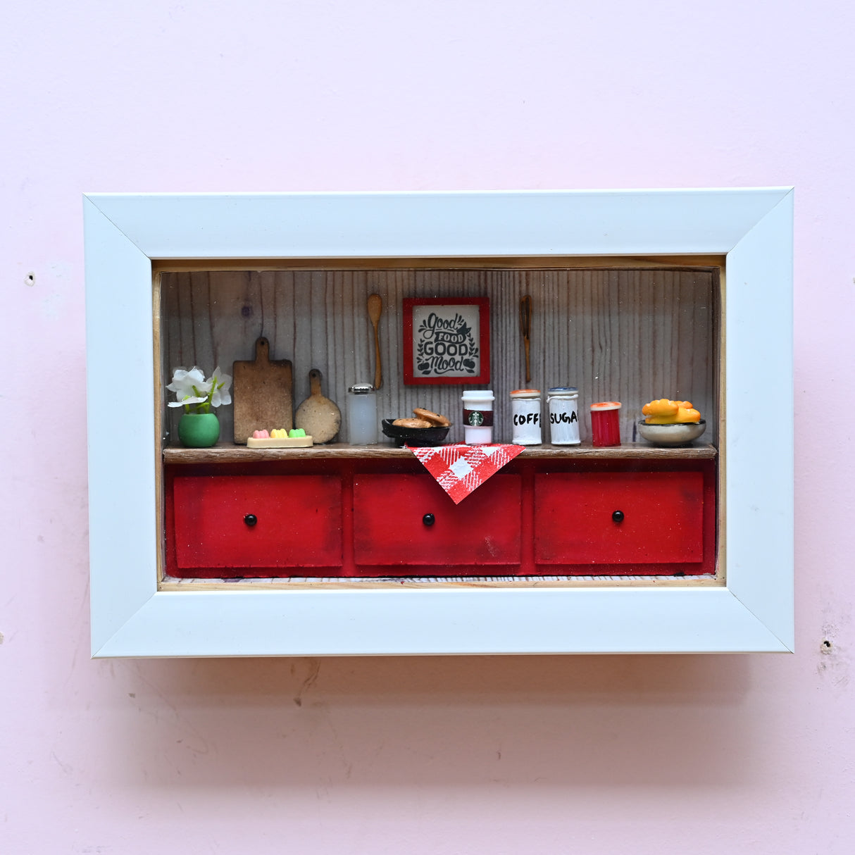 Rustic Kitchen Miniature Shadow Box