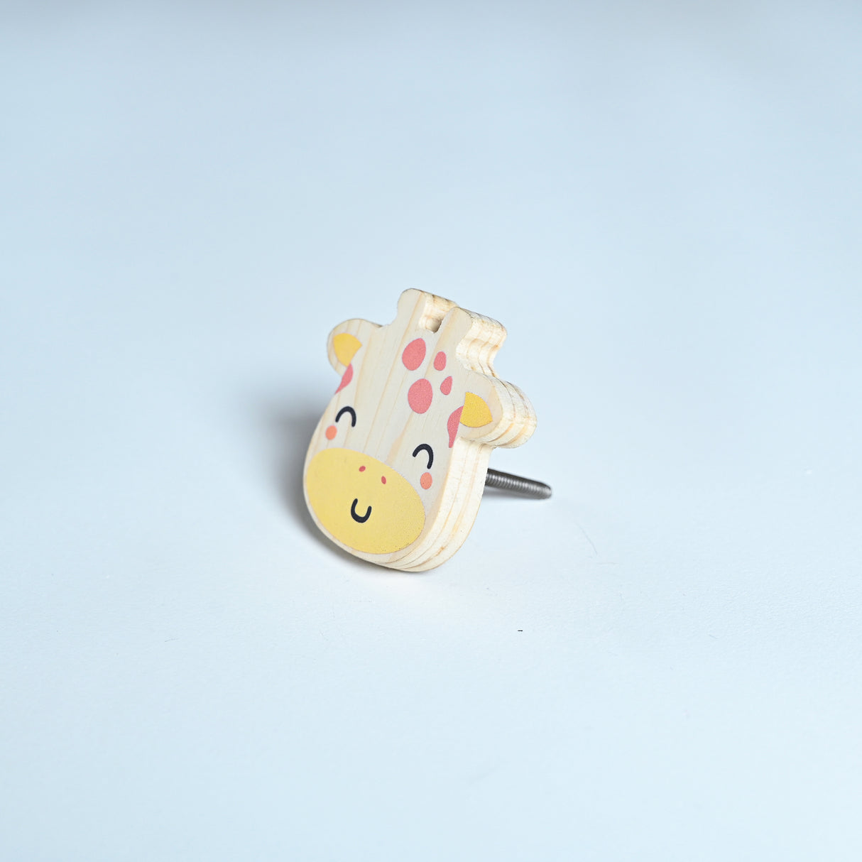 Giraffe Face Wooden / Drawer Knob – Handcrafted Kids Room Hardware | Pinch of Pretty