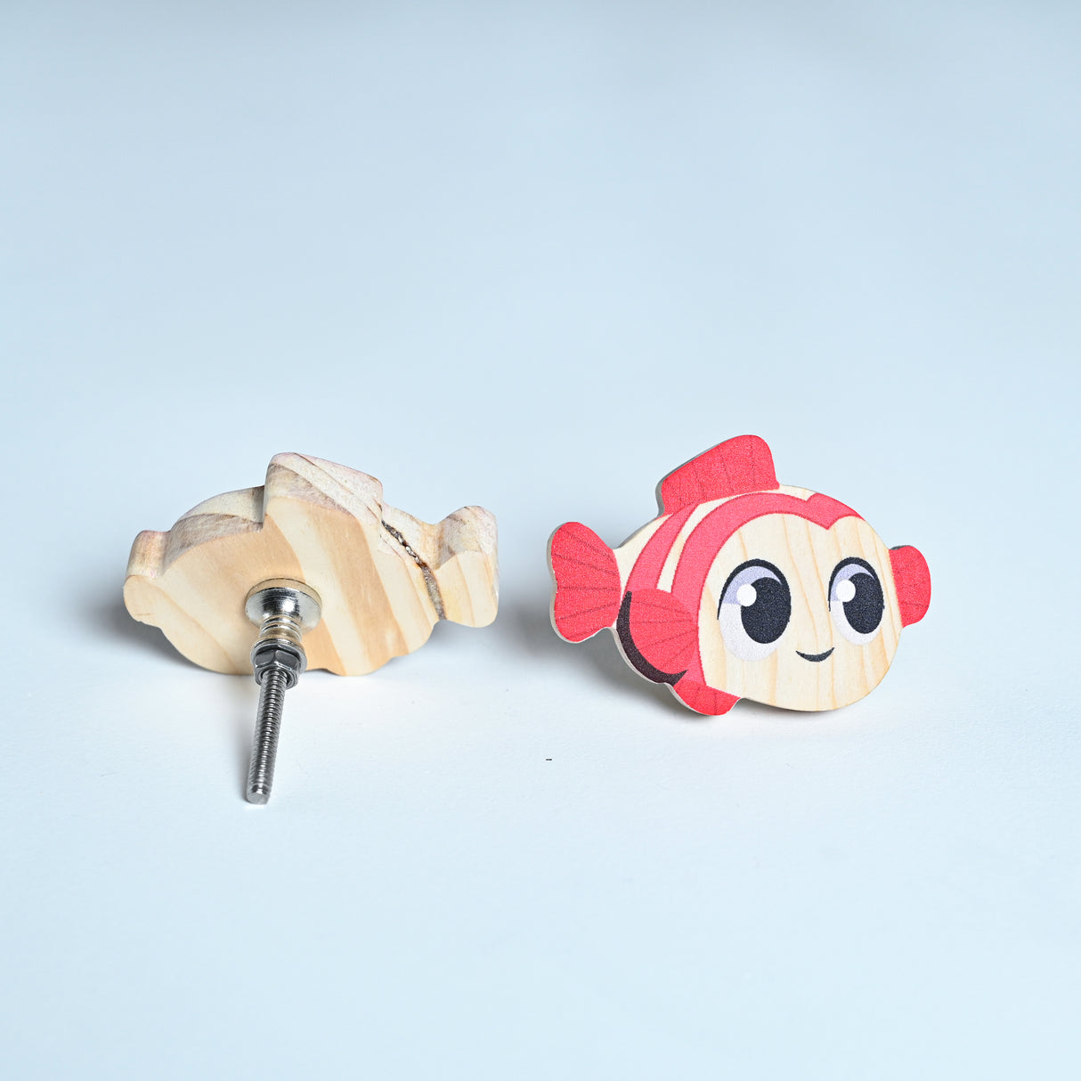 Fish Wooden / Drawer Knob – Handcrafted Kids Room Hardware | Pinch of Pretty