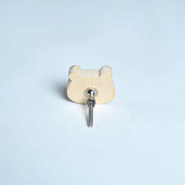 Pack of 5 Adorable Wooden Knobs (Bird, Giraffe, Dino, Duck, Panda )