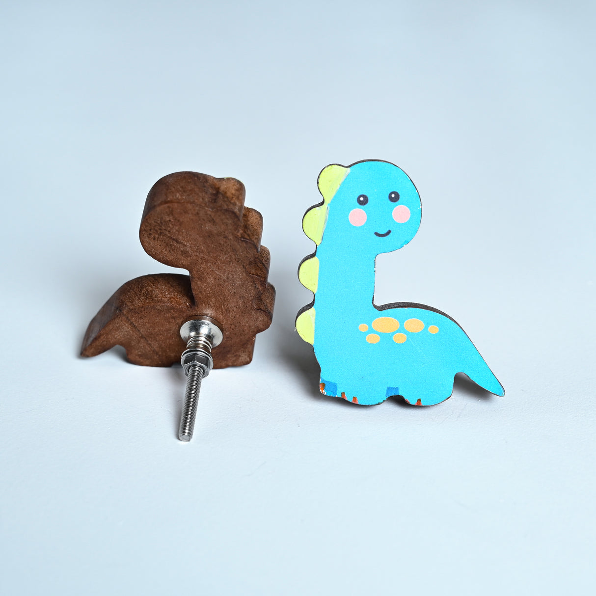 Dino Wooden / Drawer Knob – Handcrafted Kids Room Hardware | Pinch of Pretty