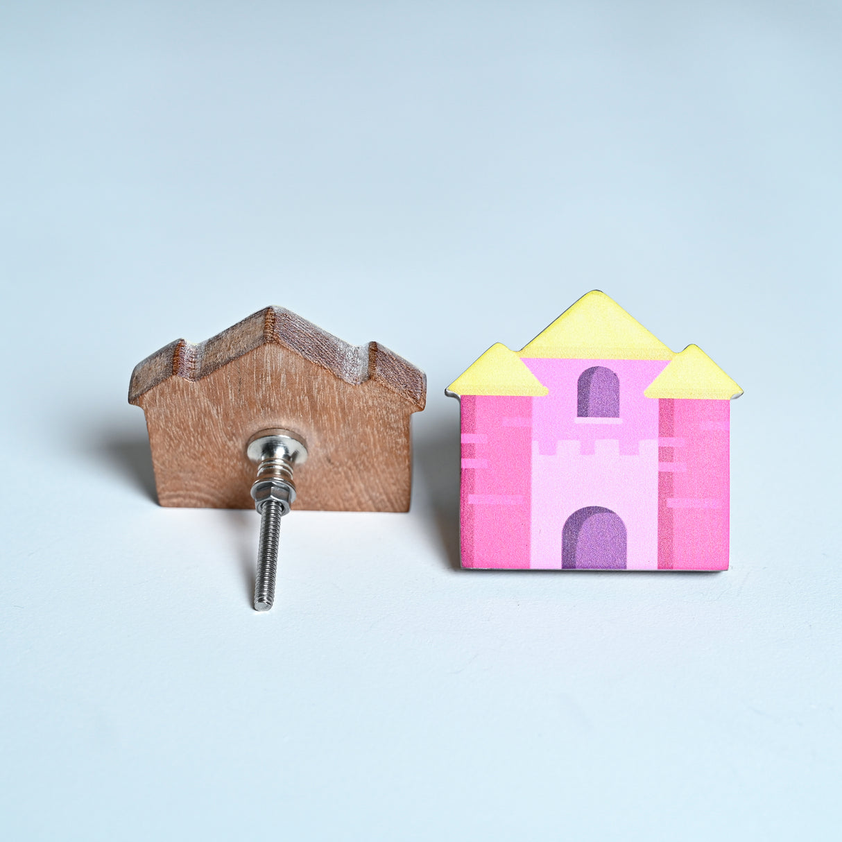 Castle Wooden / Drawer Knob – Handcrafted Kids Room Hardware | Pinch of Pretty