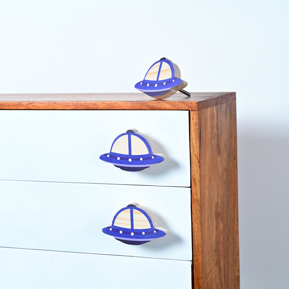 Space Wooden / Drawer Knob – Handcrafted Kids Room Hardware | Pinch of Pretty