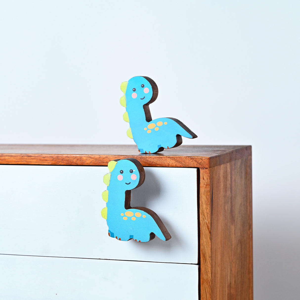 Dino Wooden / Drawer Knob – Handcrafted Kids Room Hardware | Pinch of Pretty
