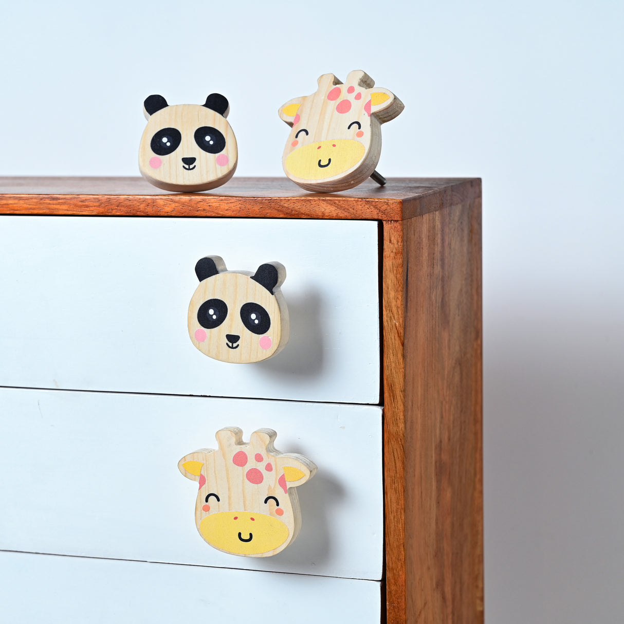 Panda Wooden / Drawer Knob – Handcrafted Kids Room Hardware | Pinch of Pretty