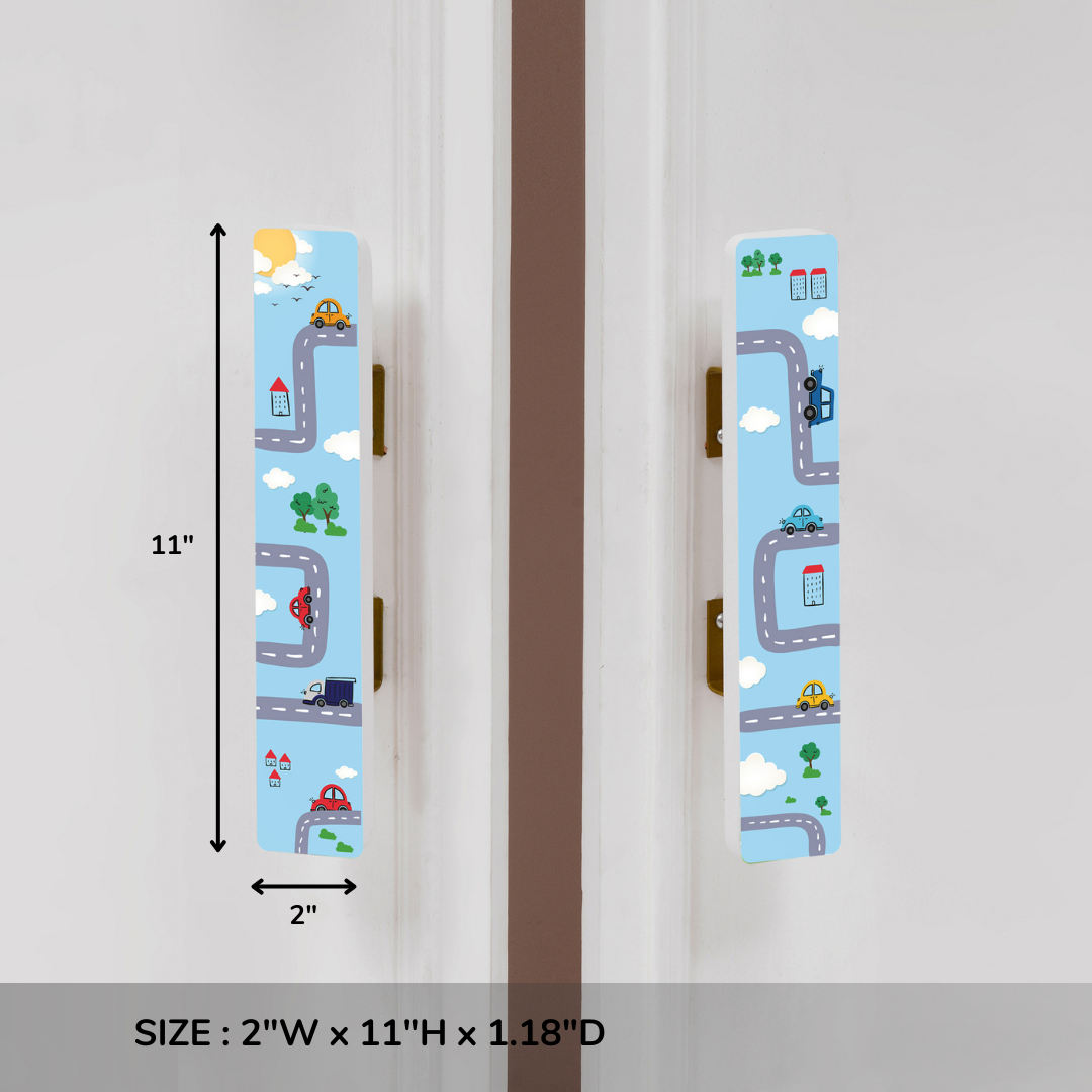 Racing Track Wooden Cupboard Handle / Drawer – Handcrafted Kids Room Hardware | Pinch of Pretty