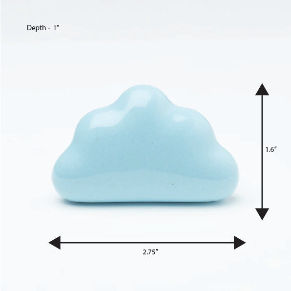 Blue Cloud Ceramic Knob – Stylish Cupboard & Drawer Handle for Kids’ Room