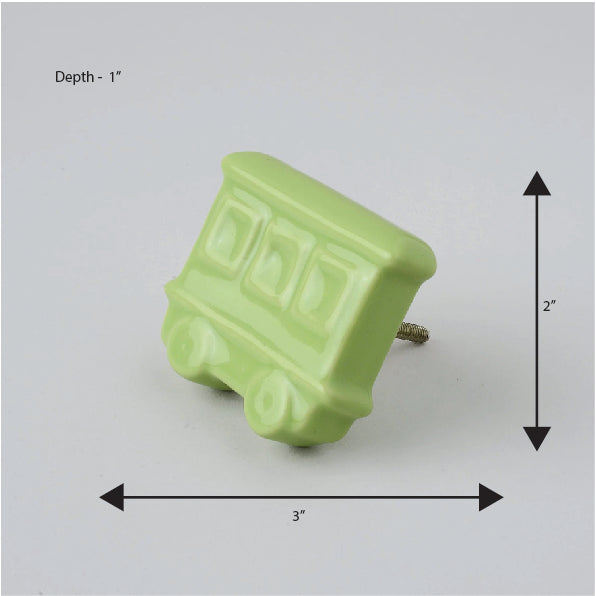 Train Ceramic Knob – Stylish Cupboard & Drawer Handle for Kids’ Room