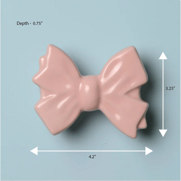 Bow Ceramic Knob – Stylish Cupboard & Drawer Handle for Kids’ Room