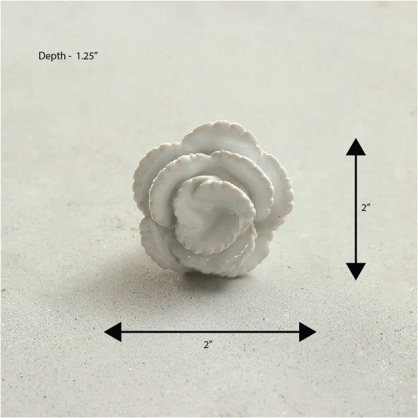 Blossom Flower Ceramic Knob – Stylish Cupboard & Drawer Handle for Kids’ Room