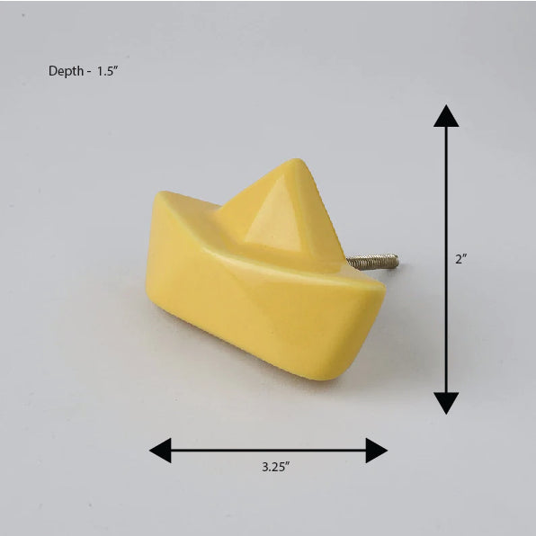 Boat Ceramic Knob – Stylish Cupboard & Drawer Handle for Kids’ Room
