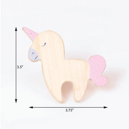 Unicorn Wooden / Drawer Knob – Handcrafted Kids Room Hardware | Pinch of Pretty