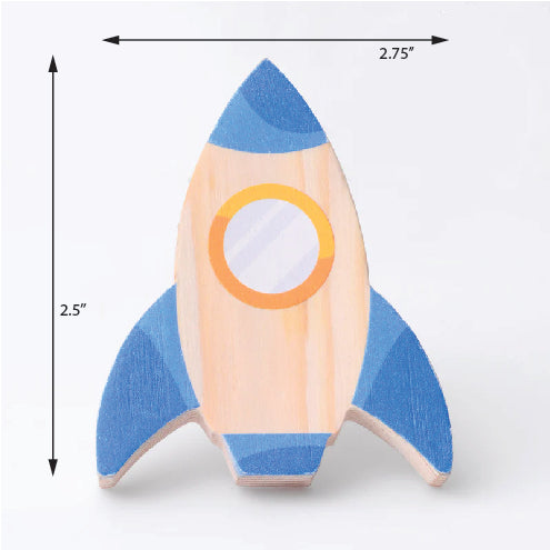 Rocket Pinewood / Drawer Knob – Handcrafted Kids Room Hardware | Pinch of Pretty