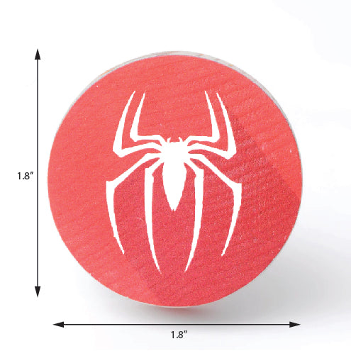 Spiderman Wooden / Drawer Knob – Handcrafted Kids Room Hardware | Pinch of Pretty