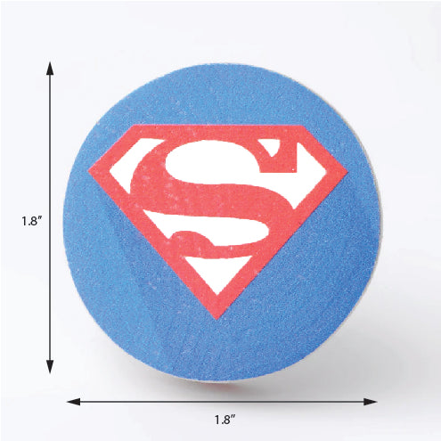 Superman Wooden / Drawer Knob – Handcrafted Kids Room Hardware | Pinch of Pretty