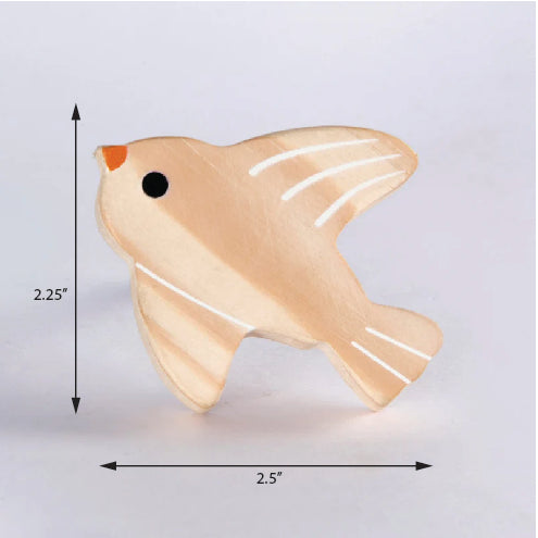 Bird Wooden / Drawer Knob – Handcrafted Kids Room Hardware | Pinch of Pretty
