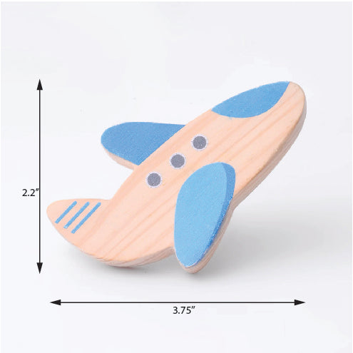 Aeroplane Pinewood / Drawer Knob – Handcrafted Kids Room Hardware | Pinch of Pretty