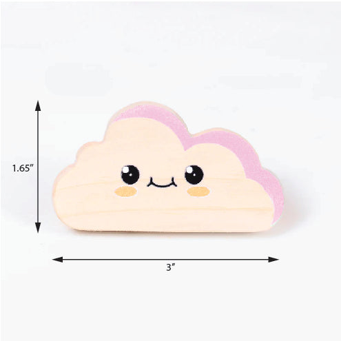 Pink Cloud Wooden / Drawer knob – Handcrafted Kids Room Hardware | Pinch of Pretty