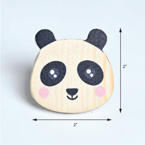 Panda Wooden / Drawer Knob – Handcrafted Kids Room Hardware | Pinch of Pretty