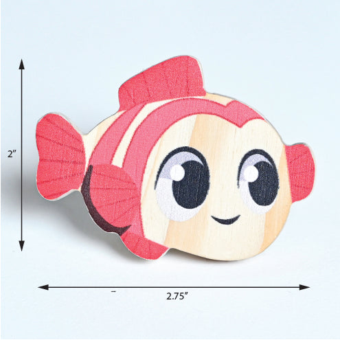 Fish Wooden / Drawer Knob – Handcrafted Kids Room Hardware | Pinch of Pretty