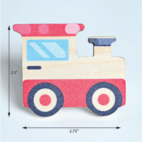 Train Wooden / Drawer Knob – Handcrafted Kids Room Hardware | Pinch of Pretty