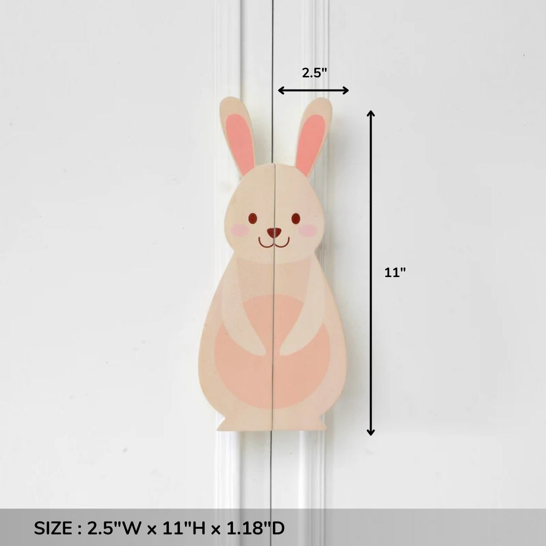 Rabbit Wooden Cupboard Handle / Drawer – Handcrafted Kids Room Hardware | Pinch of Pretty