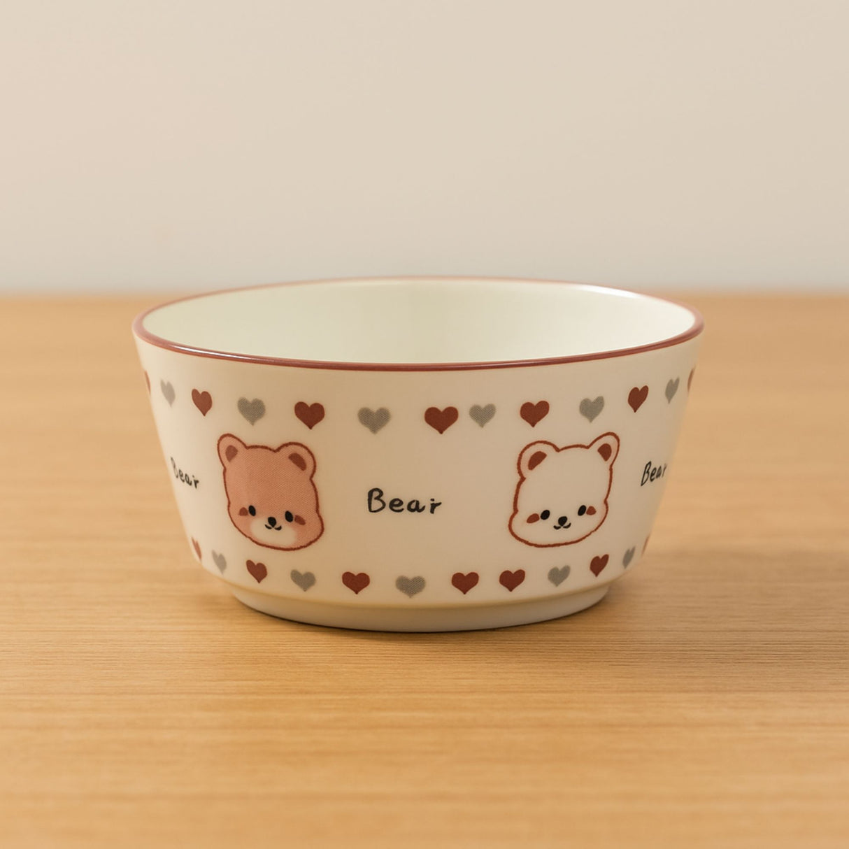 Set of 2 Twin Bear Heart Ceramic Bowl / Dessert Dish – Handcrafted Lovely Kids Tableware | Pinch of Pretty