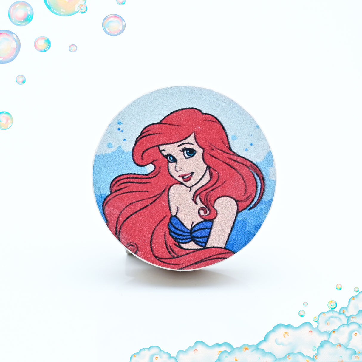 Ariel Portrait Themed Drawer Wooden / Drawer Knob– Handcrafted Kids Room Hardware | Pinch of Pretty
