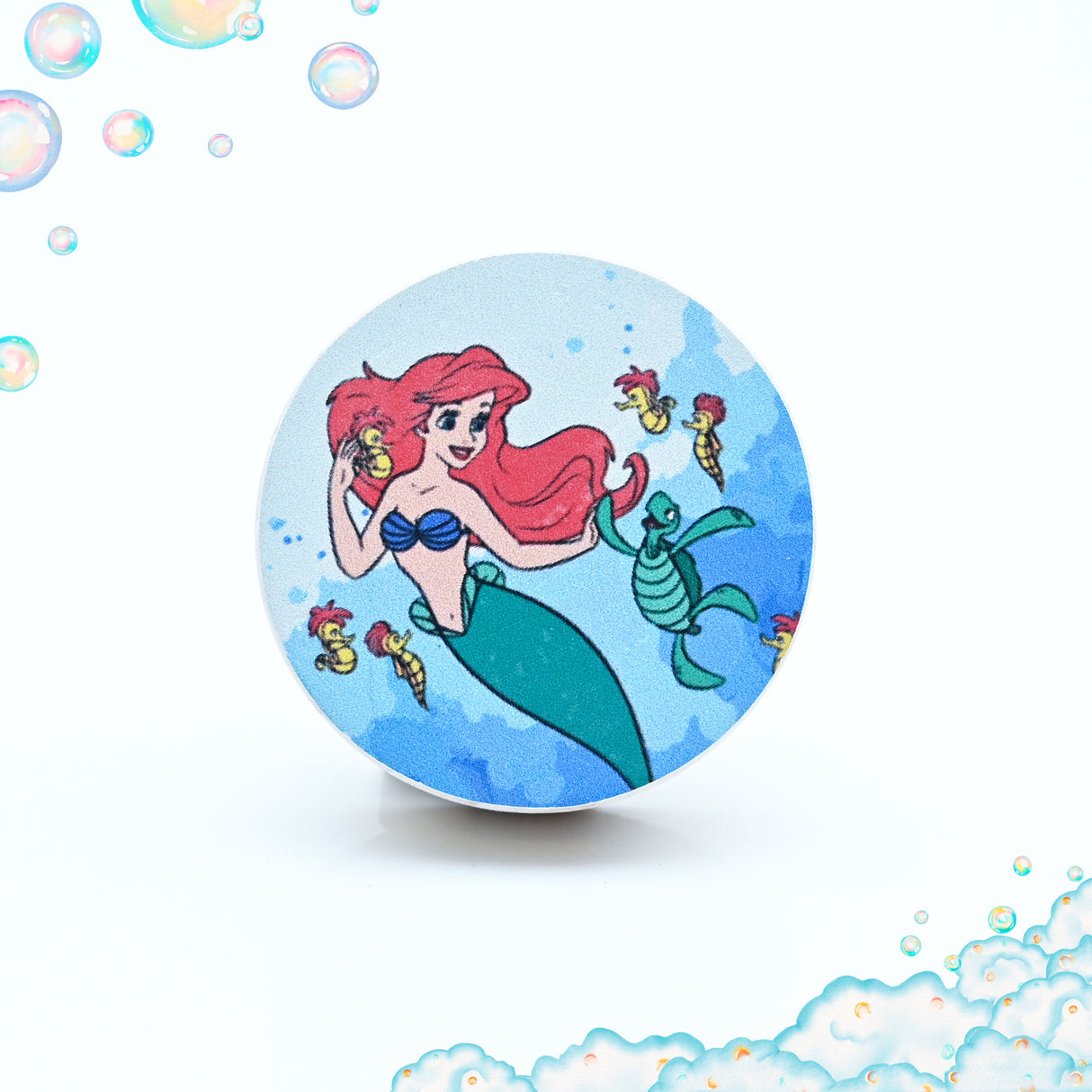 Ariel and Sea Creatures Themed Wooden / Drawer Knob– Handcrafted Kids Room Hardware | Pinch of Pretty