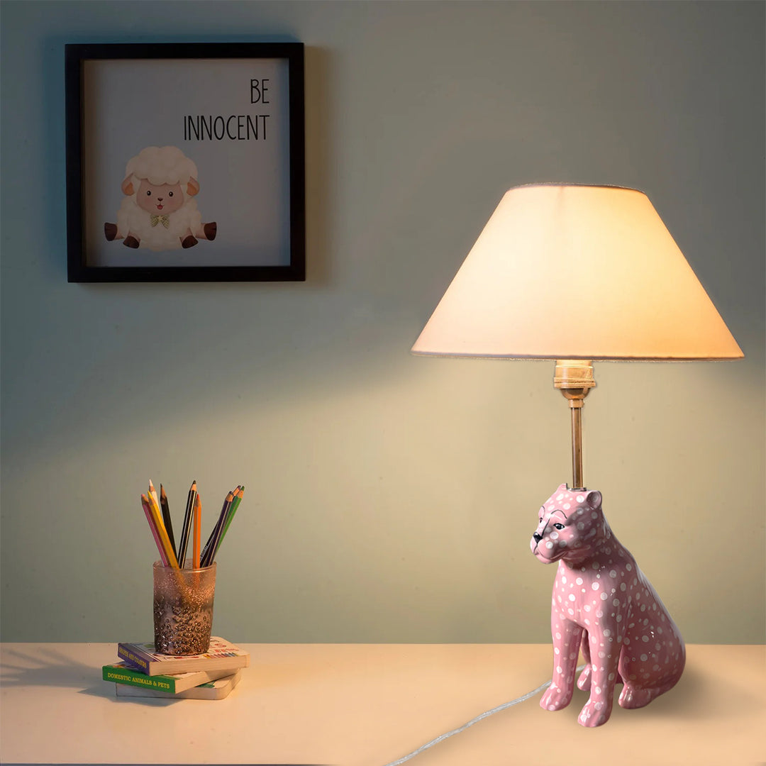 Pink Leopard & Yellow Leopard Lamp Combo