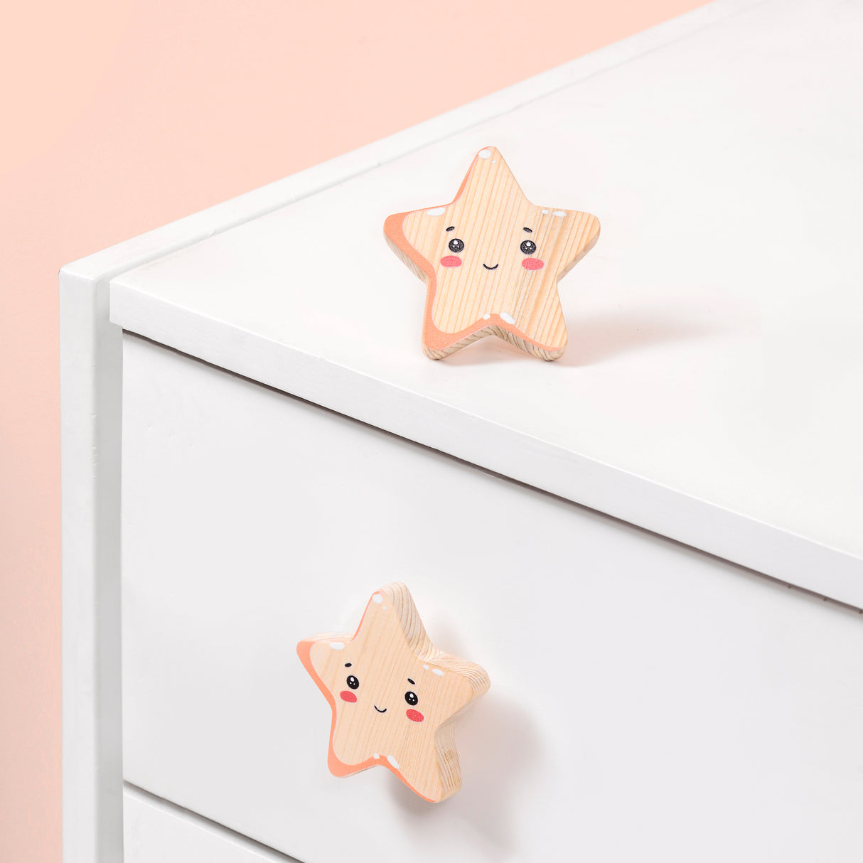 Star Wooden / Drawer Knob – Handcrafted Kids Room Hardware | Pinch of Pretty