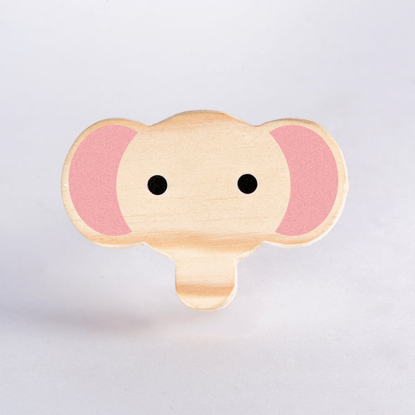 Elephant face knob