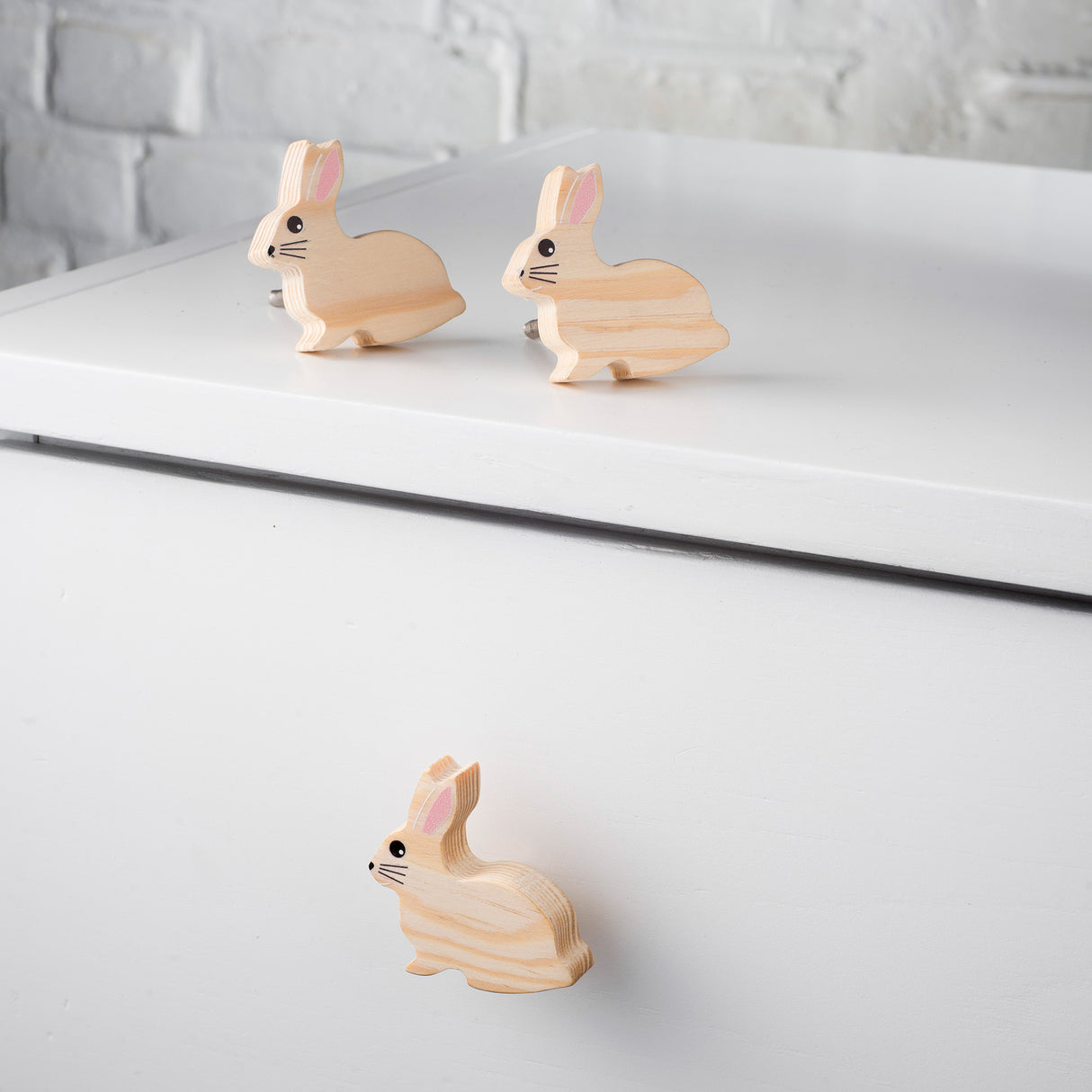 Rabbit Knob Wooden / Drawer Knob – Handcrafted Kids Room Hardware | Pinch of Pretty