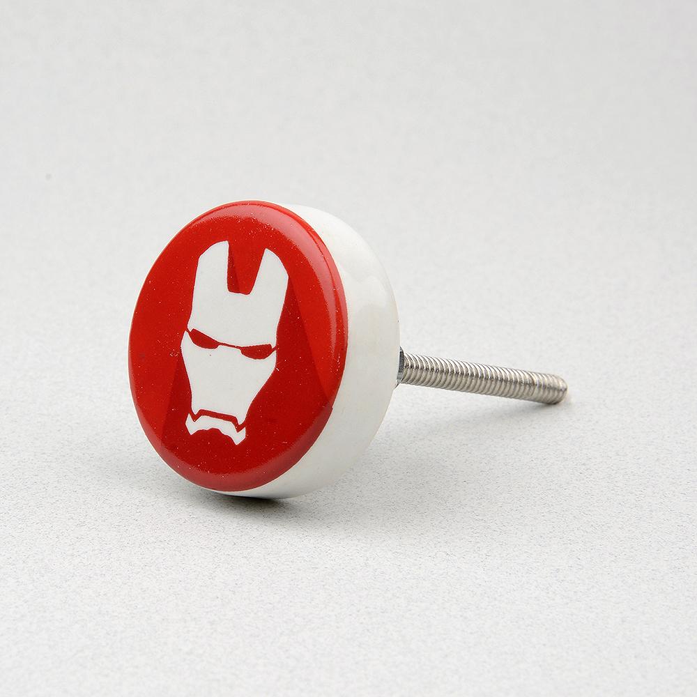 Iron Man Ceramic Knob – Stylish Cupboard & Drawer Handle for Kids’ Room
