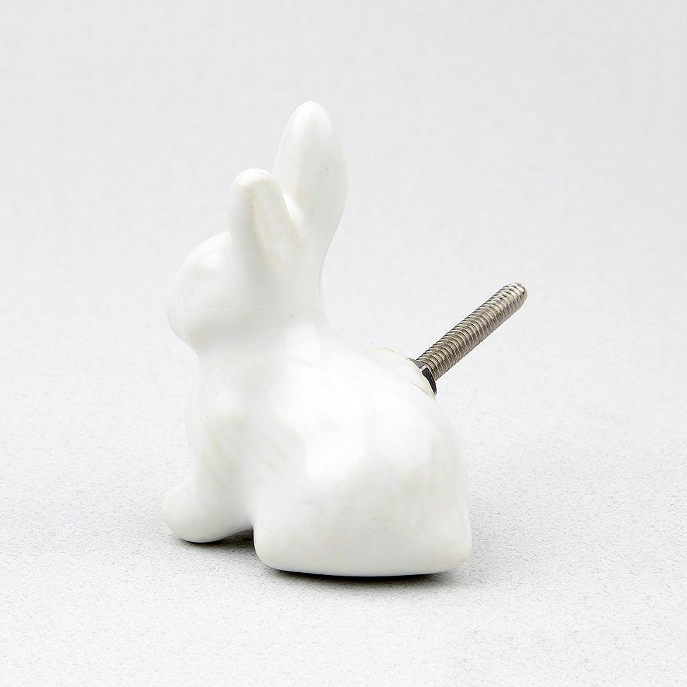 Bunny Rabbit Ceramic Knob – Stylish Cupboard & Drawer Handle for Kids’ Room