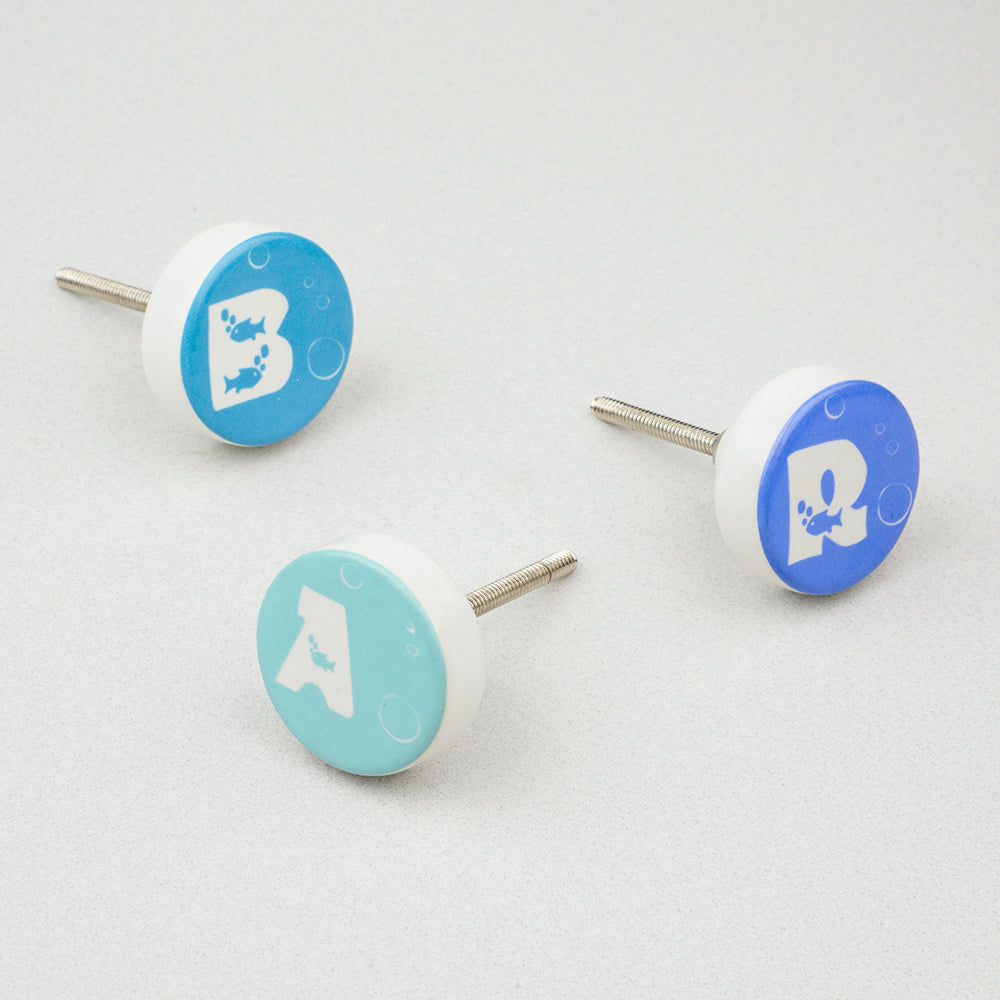 Sea Green Ceramic Knob – Stylish Cupboard & Drawer Handle for Kids’ Room