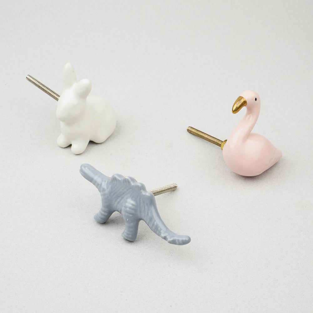 Bunny Rabbit Ceramic Knob – Stylish Cupboard & Drawer Handle for Kids’ Room