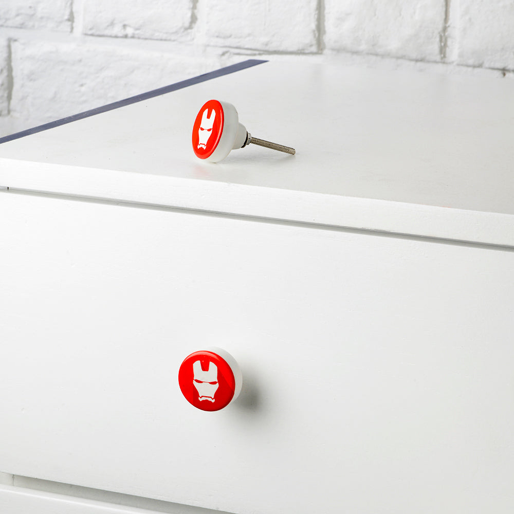 Iron Man Ceramic Knob – Stylish Cupboard & Drawer Handle for Kids’ Room