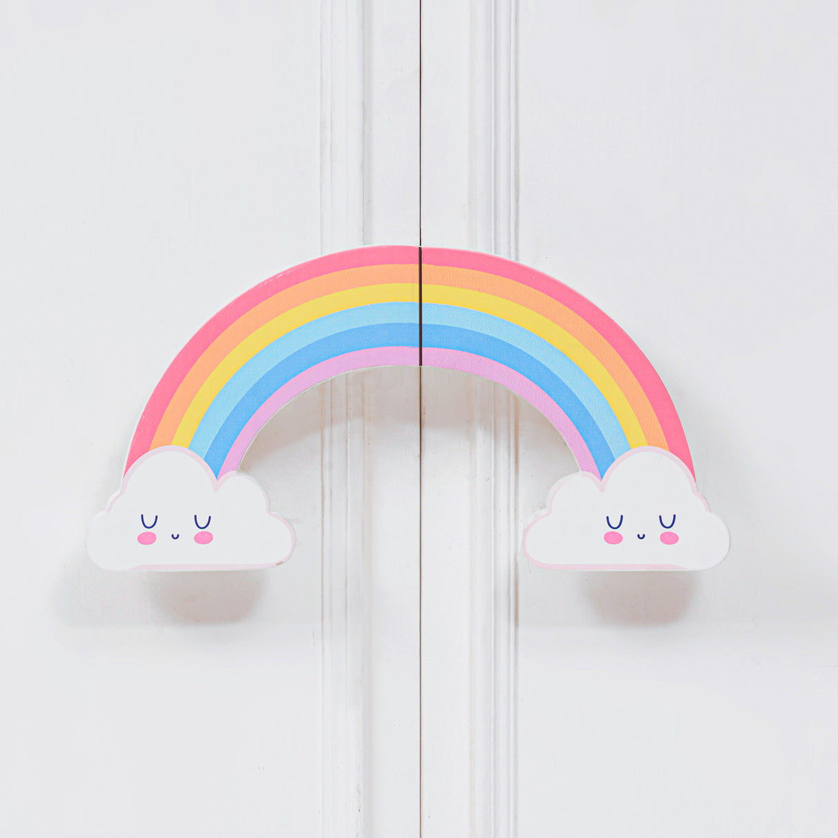 Rainbow Wooden Cupboard Handle / Drawer – Handcrafted Kids Room Hardware | Pinch of Pretty